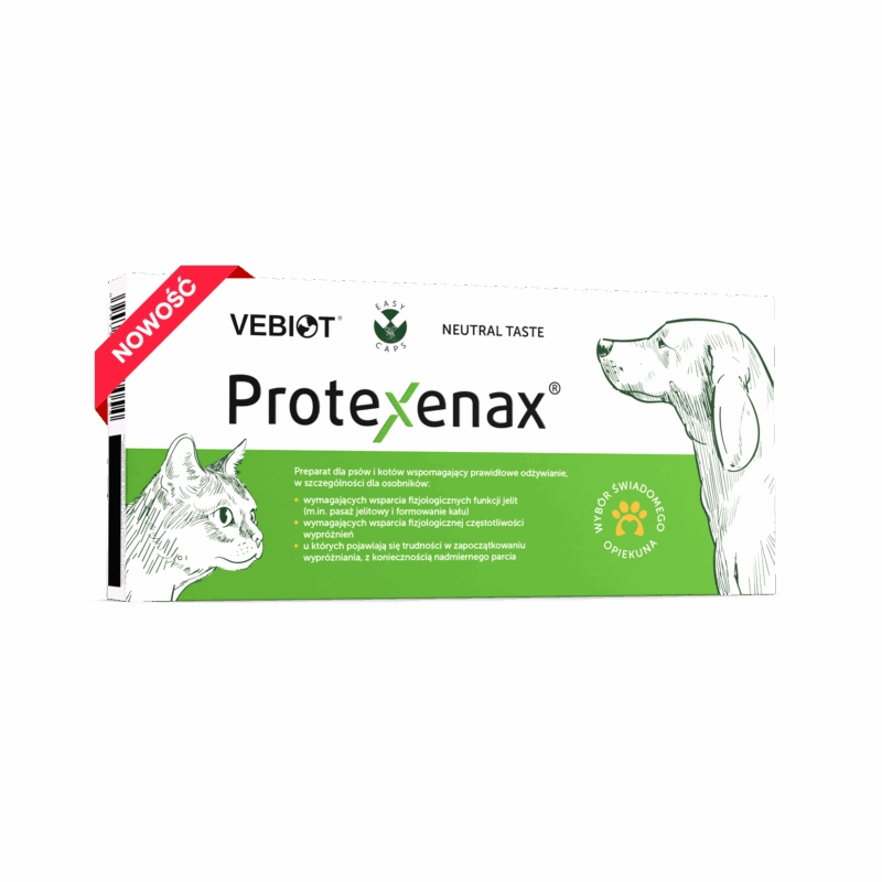 Protexenax – równowaga pracy jelit u psów i kotów